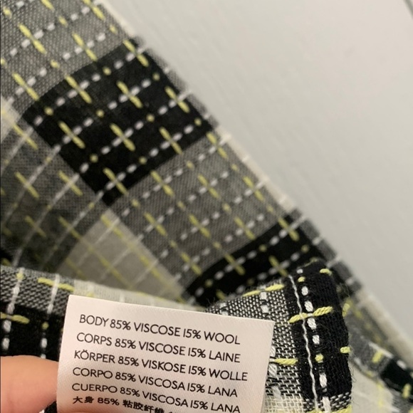 Anthropologie Pilcro‎  Black and White Cuffed Sleeve Blouse - Picture 6 of 8